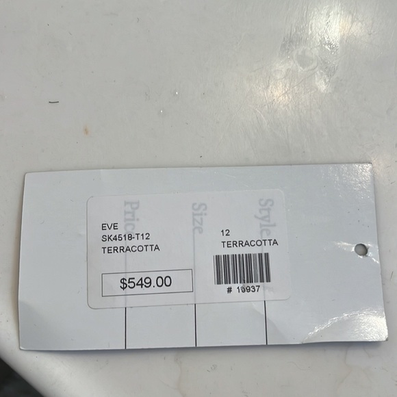 Evening gown-Terra Cotta - Picture 5 of 12